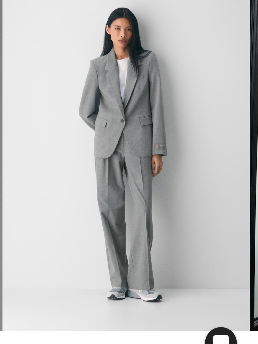 Babaton Producer Blazer-Heather Grey - Picture 2 of 8